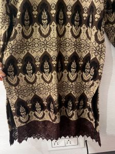 Woollen Long Brown kurta