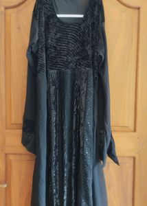 Black Abaya And Sharara