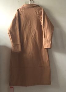 Pocket Wool Look Long Coat