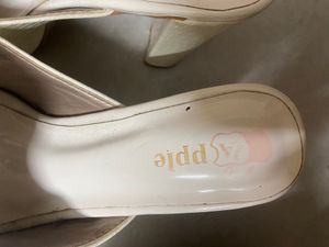 Ivory Platform Heels