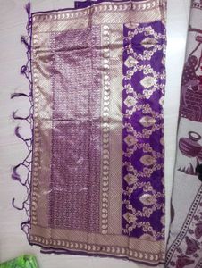 New purple Pattu Silk Heavy Saree