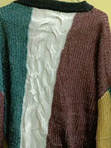 Woolen Multi colour Top