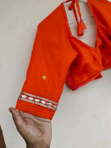 Orange Rajputi Poshak
