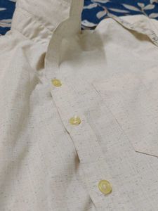 Men's Cream Casual Shirt