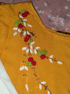 Only One Time Used Kurta With Pant Hand Embroidery
