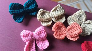 Crochet Bows - Handmade Accessories