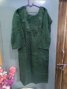 Elegant Green Embroidered Salwar Suit