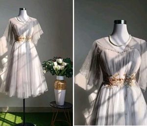 Elegant Off-Shoulder Tulle Dress