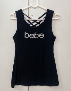 bebe Black Tank Top