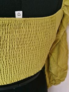 Green Crop Top