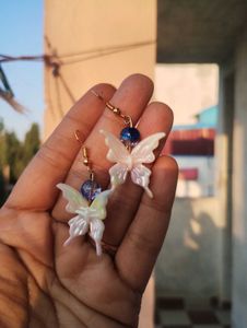 Handmade Butterfly Drop Earrings