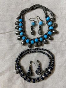 Boho Jewelry Set - Necklace & Earrings