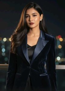 Imported Velvet Blazer - Sophisticated Style