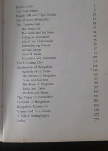 Book About Bangalore City
