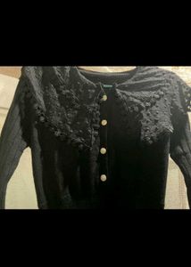 Elegant Black Midi Dress