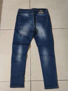 Ripped Blue Denim Jeans