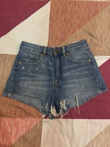 Star Denim Shorts