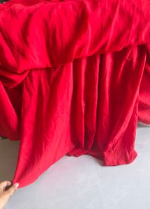 Elegant Red Midi Dress