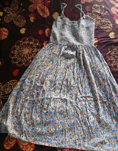 Casual Flower Print Dress