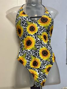 Sunflower padded Print Swimsuit
