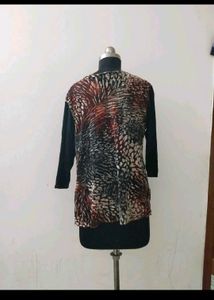 Patterned plus size Top