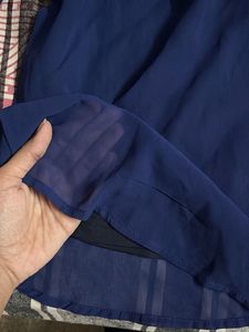 Blue Long Sleeve Top