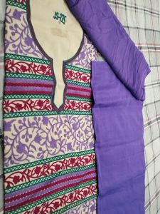 Unstitched Suit With Dupatta