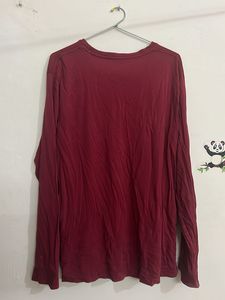 Maroon Long Sleeve T-Shirt