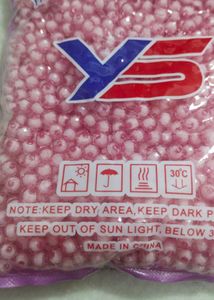 8 Mm Fancy Acrylic Beads Half Kg Pink Colour