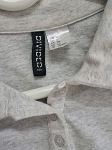 H&amp;M Cropped Polo Shirt