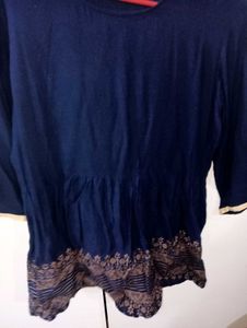 Blue Short Kurti