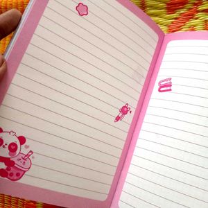 Cute Panda Floral Journal