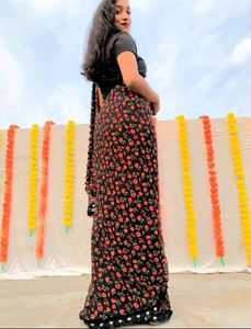 Black Saree From Amazon