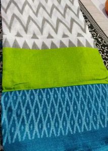 Pretty Khadi Cotton Slab Saree New With Tag