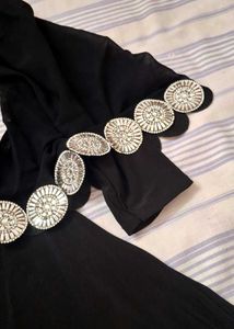 Black Embellished Abaya