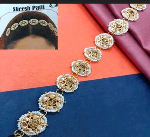 Sheesh Patti Headpiece - Elegant Bridal Jewelry