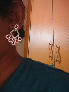 Red Stone Earrings