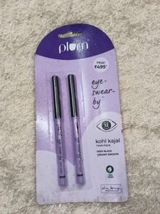 Plum Eye-Swear-By Kohl Kajal Twin Pack