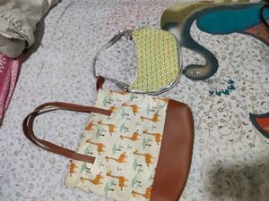 Women Tote Bag And Purse Combo