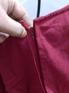 Maroon Top &amp; Palazzo Pants Set