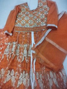 Peplum Heavy Gown Or Lehenga Set