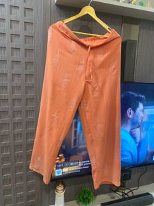 Peach Anarkali Kurta with Dupatta