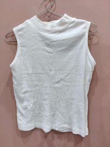 White Sleeveless Top