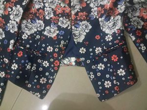Floral Print Blazer