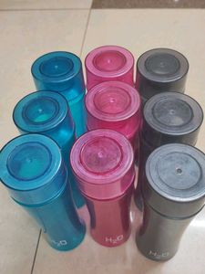 MULTI COLOUR OVAL SHAPE WATER BOTTLES