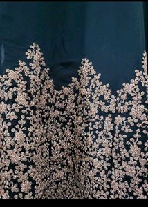 Neavy Blue Heavy Embroidery Gown