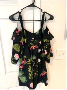 Floral Print Romper
