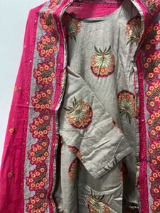 Pink &amp; Grey Pant Suit