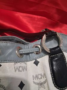 Authentic Vintage MCM Monogram Drawstring Tote