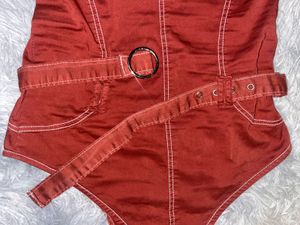 Chic Denim bodysuit top